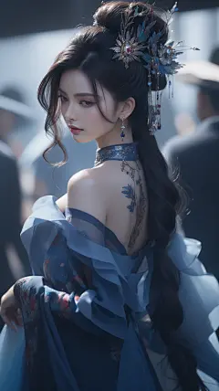 AI古风写实人物设定素材 服装插画设计参考 游影视戏原画概念设计-淘宝网