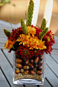 Acorns, Lentils and Fall Flowers