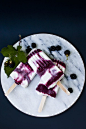 Blackberry Coconut Lime Popsicles