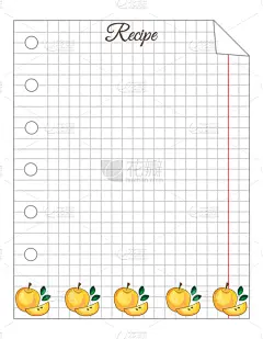 床单,笼子,纸,叶子,笔记本,可爱的,蔬菜,食谱,食品,烹调