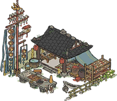 红尘跳骚采集到Q版小建筑