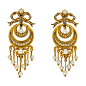 Victorian Dangle Pearl & Diamond Earrings