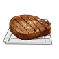 Steak : Steak is a food item that the player can cook. The recipe for Steak is available from the start of the game. Depending on the quality, Steak revives and restores 50/100/150 HP to the target fallen character with a 120-second cooldown. Like most fo