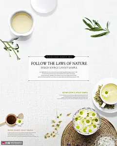 杭白菊 养生饮品 清新花茶 休闲生活海报设计psd海报招贴素材下载-优图网-UPPSD