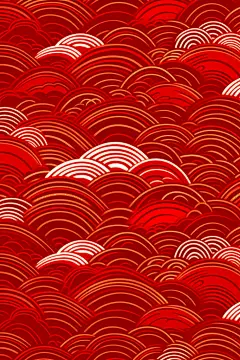 吉祥祥云背景图插画