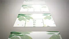 简约前卫生日唯美名片样机