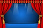 gorgeous red curtain    vector