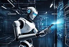 数码网络科技互联网AI机器人模型