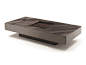 Rectangular coffee table with tray LONELY | Coffee table with tray by Longhi