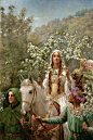 Queen Guinevre’s Maying, John Collier. 1900.