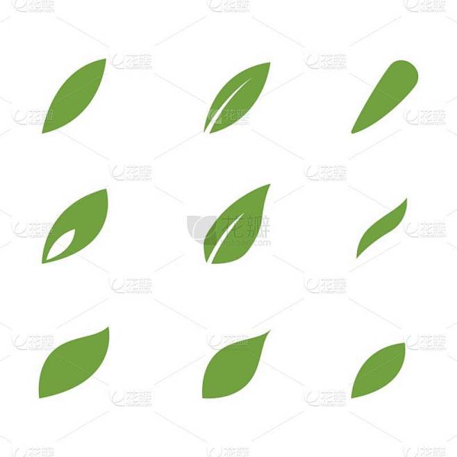 绿树叶子生态标志