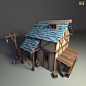 SQUARE WAR, ZC WANG : Personal project, compose a small architectural scene exercise, and finally use a blender to render