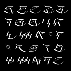 手起刀落の采集到字体