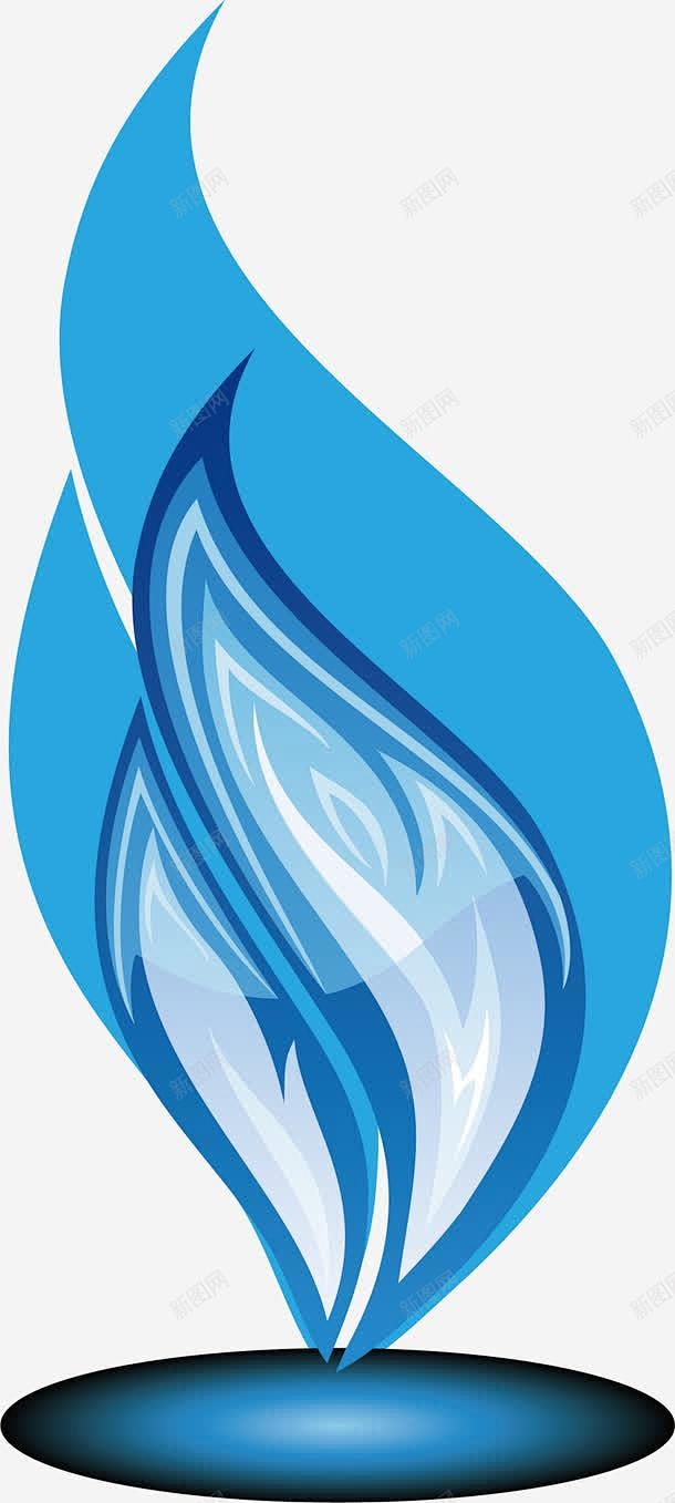 蓝色火苗高清素材元素页面网页平面电商创意素材png素材