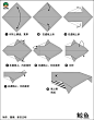儿童动物纸艺折纸DIY 简单的鲸鱼的折法