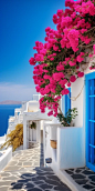 Unique and charming village came alive, with breathtaking sea views, distinguished by beautiful Cycladic architecture with whitewashed villages, blue-domed churches, paved paths, and cubic-shaped houses that create a mesmerizing contrast with the volcanic