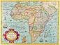 古典精美非洲大陆航海地图图片设计背景