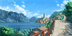 冰封黑羽采集到日式场景