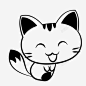 微笑鞠躬猫 免费下载 页面网页 平面电商 创意素材