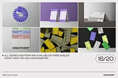 60款极简品牌VI商务名片卡片样机套件贴图ps素材下载 60 Business Card Mockups