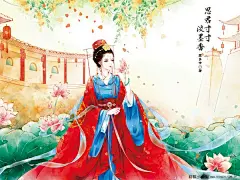 一顾倾人城，再顾倾人国。【倾城】美人 球球这小妞_收藏到似水流年专辑 #古风#插画#美女