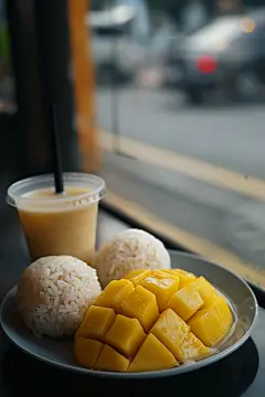 营养泰国菜芒果糯米饭