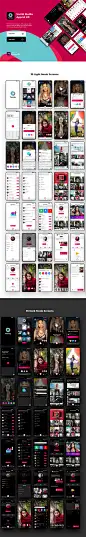 #APP模板#
视频直播社交媒体分享个人中心对话聊天app ui源文件 xd模板