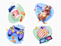 Anti-Cafe Icons games cute illustration icon set entertainment fun icon design illustrations dog cute icons character illustration art digital painting digital illustration illustrator design studio illustration graphic design digital art design