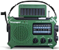 Kaito Voyager Multiband Radio - we have this radio and really like it - charged by solar panel, crank, batteries or plug and can recharge small electronics - gets great weather, and shortwave.