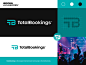 TotalBookings - Logo Design t h e q u i c k b r o w n f o x o p q r s t u v w x y z a b c d e f g h i j k l m n visual identity design branding logo online entertainment artists artist armin van buuren dj music entertainment netherlands dutch bookings boo