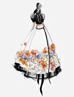 礼服插画稿免抠素材 设计图片 免费下载 页面网页 平面电商 创意素材 png素材