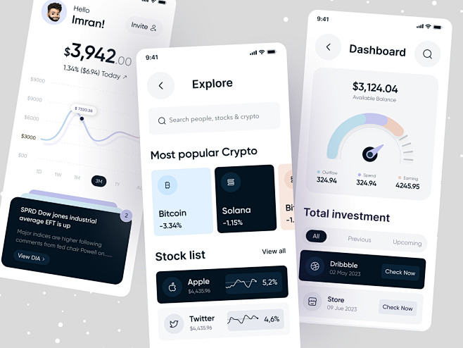 Investment App UI by...