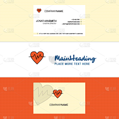 脉搏图,自然美,品牌名称,名片,商务,健康保健,图表,心电图,频率,弯曲