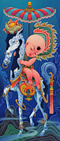 Drawing  Digital Art  ILLUSTRATION  artwork digital illustration asia vietnam asia culture Vietnamese paintings Folklore
