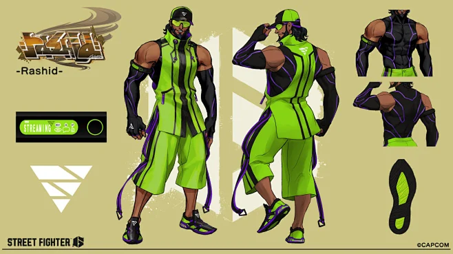 Rashid Outfit 3 Art from Street Fighter 6-花瓣网