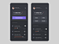 Account balance screen bank app account settings app concept fireart studio ux fireart ui