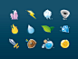 Knight/Elements game icon set