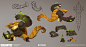 GIGANTIC - Cosmetics vol III, Devon Cady-Lee : Cosmetic skins for GIGANTIC. In order: Lord Knossos, Zandora, The Margrave and Tripp.