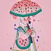 #行走的艺术#  粉色系插画，满满的少女心~   \ins:meyoco ​​​​