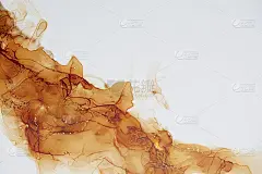 奢华的抽象流体画以醇墨金漆的技法。酒精墨水艺术