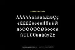 Marquisette复古时尚经典酸性潮牌logo海报封面标题装饰英文字体下载_颜格视觉