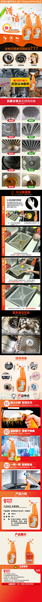 油污清洁剂详情页