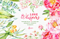 Love Whispers. Floral Collection - Illustrations - 1