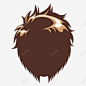 卡通男生发型帅气褐色头发 免费下载 页面网页 平面电商 创意素材