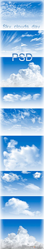 【新提醒】54高精度蓝天白云PSD叠加合成素材（影楼必备）-psd素材-飞天资源论坛