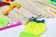 涂料,儿童,自然,绘画插图,水平画幅,绿色,小的,蓝色,壁纸刷