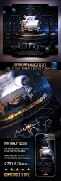 Luxury Vip Lounge Flyer - Clubs & Parties Events: 