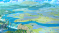 #風景 Carrier Pigeon Forest map - ArseniXC的插画