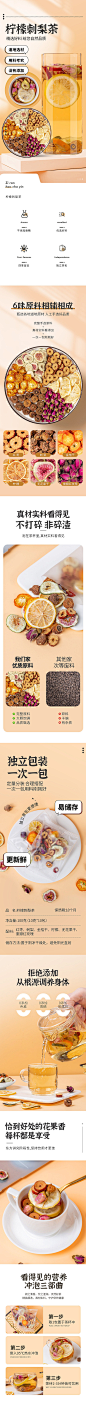 柠檬刺梨茶详情页 -源文件