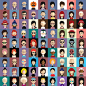 Set of 600 Avatars : Set of avatars